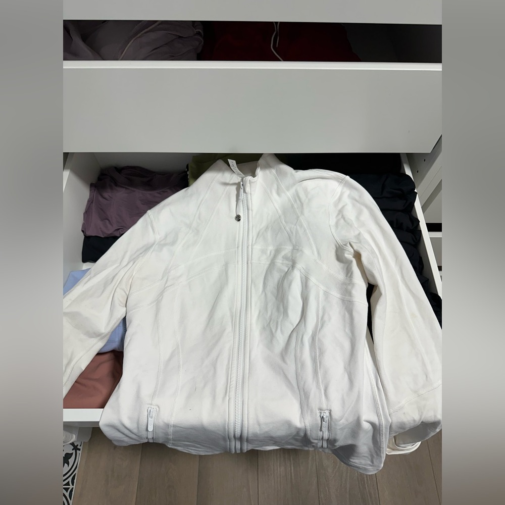 Lululemon Define Zip Up Jacket White